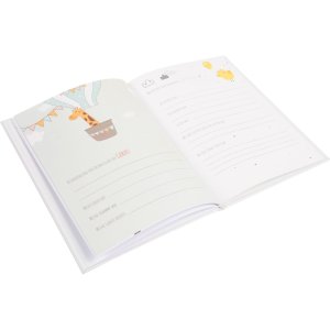 Goldbook Baby Diary Hooray - dziewczynka 21x28 cm 44 ilustrowane strony