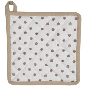 Clayre & Eef Podstawka pod kubek 20x20 cm beżowa REB45