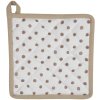 Clayre & Eef Podstawka pod kubek 20x20 cm beżowa REB45