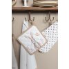 Clayre & Eef Podstawka pod kubek 20x20 cm beżowa REB45