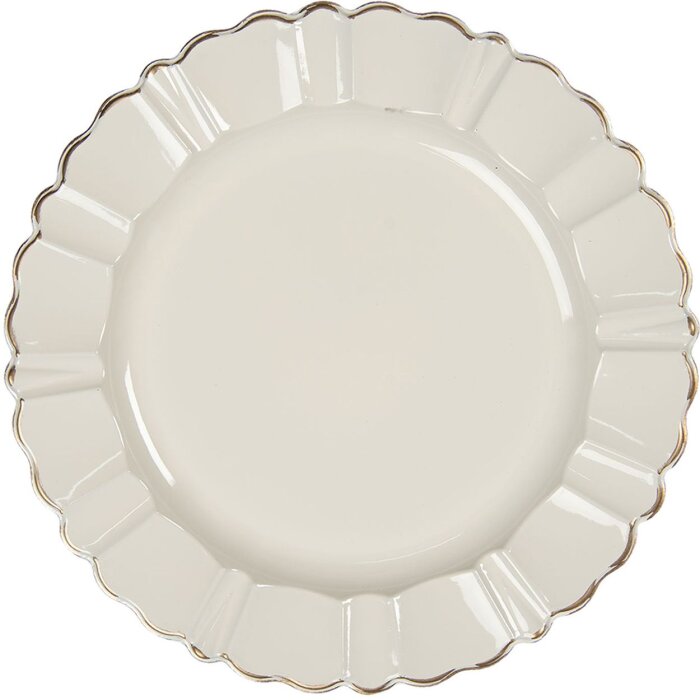 Talerz Ø 33 cm kremowy 64595N