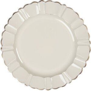 Talerz Ø 33 cm kremowy 64595N