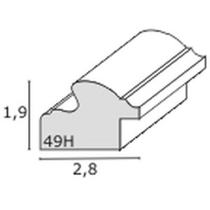 Żółta plastikowa ramka GONDA 13x18 cm