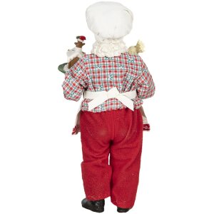 Dekoracja Father Christmas 13x10x28 cm wielokolorowa 64648