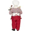 Dekoracja Father Christmas 13x10x28 cm wielokolorowa 64648
