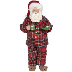 Dekoracja Father Christmas 14x10x28 cm wielokolorowa 64650