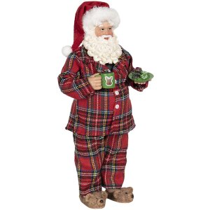 Dekoracja Father Christmas 14x10x28 cm wielokolorowa 64650