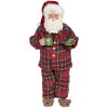Dekoracja Father Christmas 14x10x28 cm wielokolorowa 64650