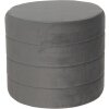 Taboret Ø 40x35 cm szary 64727G