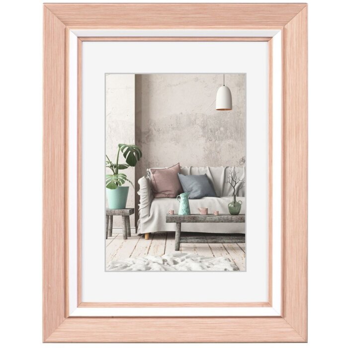 Ramka plastikowa Hama Cozy 15x20 cm jasnoróżowa