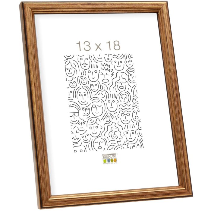 Deknudt S236A1 Ramka drewniana 18x24 cm złota