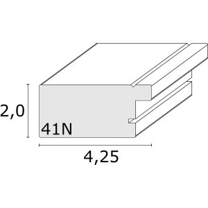 Ramka plastikowa S41N srebrna 13x18 cm Szkło Premium