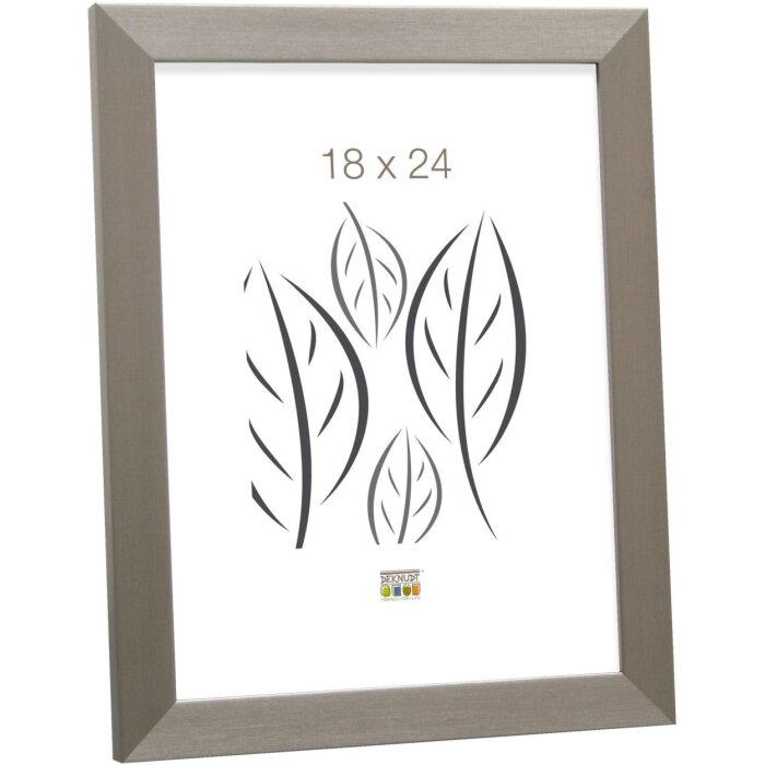 Ramka plastikowa S41VD1 srebrna 13x18 cm szkło antyrefleksyjne