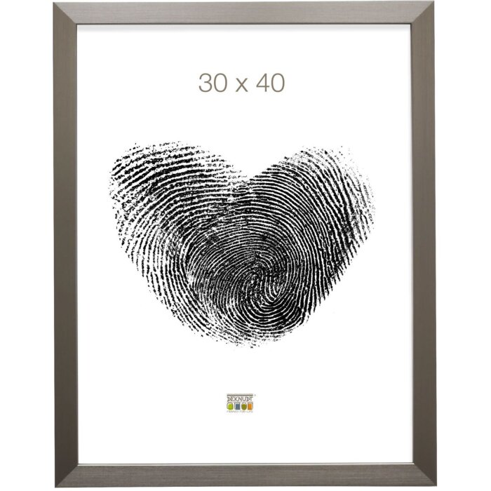 Ramka plastikowa S41VD1 srebrna 20x30 cm szkło antyrefleksyjne