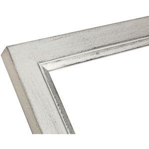 Rama drewniana S42L srebrna 20x30 cm Szyba Premium