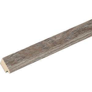 Rama drewniana S66KH3 brązowo-szara 30x30 cm z passe-partout
