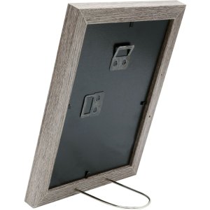 Rama drewniana S66KH3 brązowo-szara 30x30 cm z passe-partout