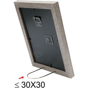 Rama drewniana S66KH3 brązowo-szara 30x30 cm z passe-partout