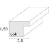 Rama drewniana S66KH3 brązowo-szara 30x30 cm z passe-partout