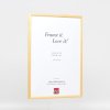 Efekt rama z litego drewna profil 20 ciemny brąz 10x10 cm szkło zwykłe