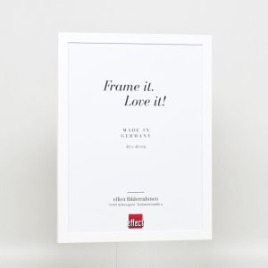 Efekt ramki drewnianej profil 2210 biały 10x10 cm szkło antyrefleksyjne