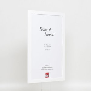 Efekt ramki drewnianej profil 2210 biały 10x10 cm szkło antyrefleksyjne