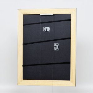 Efekt rama z litego drewna profil 30 czarny 10x10 cm szkło muzealne