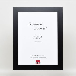 Efekt rama z litego drewna profil 30 czarny 10x10 cm szkło muzealne