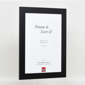 Efekt rama z litego drewna profil 30 czarny 10x10 cm szkło muzealne