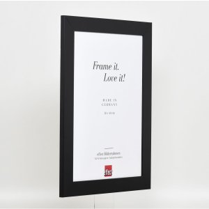 Efekt rama z litego drewna profil 30 czarny 10x10 cm szkło muzealne
