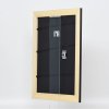 Efekt rama z litego drewna profil 30 czarny 10x10 cm szkło muzealne