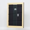 Efekt rama z litego drewna profil 30 czarny 10x10 cm szkło muzealne