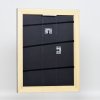 Efekt rama z litego drewna profil 30 czarny 10x10 cm szkło muzealne