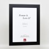 Efekt rama z litego drewna profil 30 czarny 10x10 cm szkło muzealne