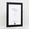 Efekt rama z litego drewna profil 30 czarny 10x10 cm szkło muzealne