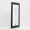 Efekt rama z litego drewna profil 30 czarny 10x10 cm szkło muzealne