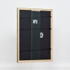 Efekt ramki drewnianej profil 2070 szkło antyrefleksyjne 10x10 cm złoty