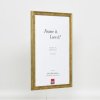 Efekt ramki drewnianej profil 2070 szkło antyrefleksyjne 10x10 cm złoty