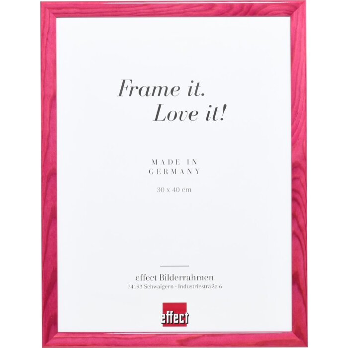 Efekt Drewniana rama Profil 89 fioletowy 10x15 cm Szkło muzealne