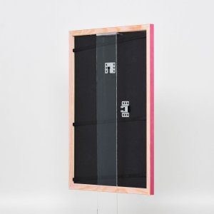 Efekt Drewniana rama Profil 89 fioletowy 10x15 cm Szkło muzealne