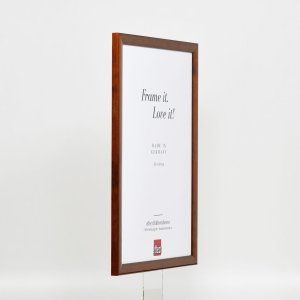 Efekt Drewniana rama Profil 89 ciemny brąz 10x15 cm Szkło muzealne