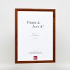 Efekt Drewniana rama Profil 89 ciemny brąz 10x15 cm Szkło muzealne