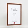 Efekt Drewniana rama Profil 89 ciemny brąz 10x15 cm Szkło muzealne