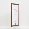 Efekt Drewniana rama Profil 89 ciemny brąz 10x15 cm Szkło muzealne