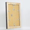 Efekt rama z litego drewna profil 28 złoty 10x15 cm szkło przezroczyste