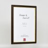 Efekt ramki drewnianej profil 21 orzech brąz 10,5x14,8 cm szkło antyrefleksyjne
