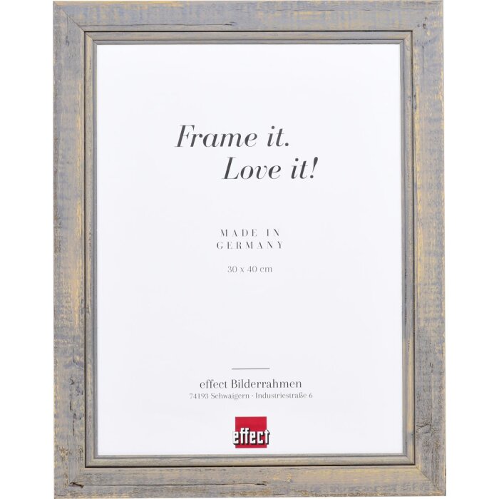 Effect Solid Wood Picture Frame 2240 szary 10,5x14,8 cm Szkło antyrefleksyjne