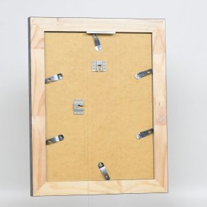 Efekt rama z litego drewna Profil 28 srebrny 10,5x14,8 cm szkło antyrefleksyjne
