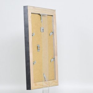 Efekt rama z litego drewna Profil 28 srebrny 10,5x14,8 cm szkło antyrefleksyjne