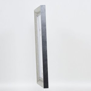 Efekt rama z litego drewna Profil 28 srebrny 10,5x14,8 cm szkło antyrefleksyjne
